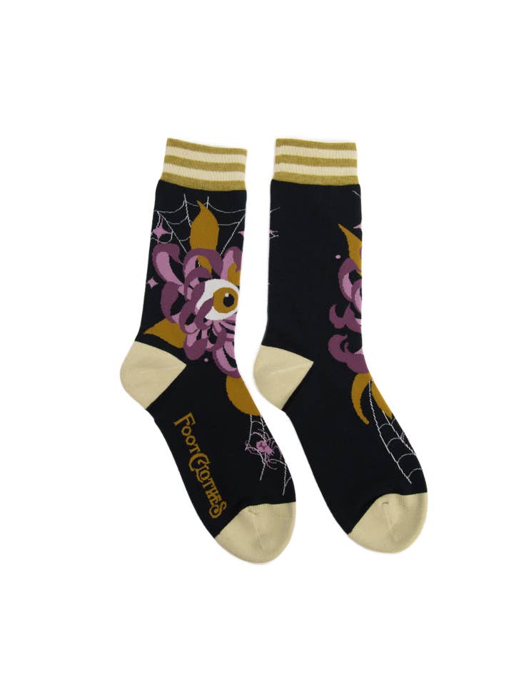 Arachnid's Bloom Crew Socks