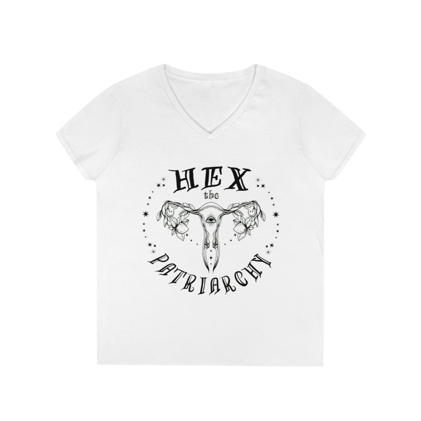 Hex the Patriachry Ladies' V-Neck T-Shirt