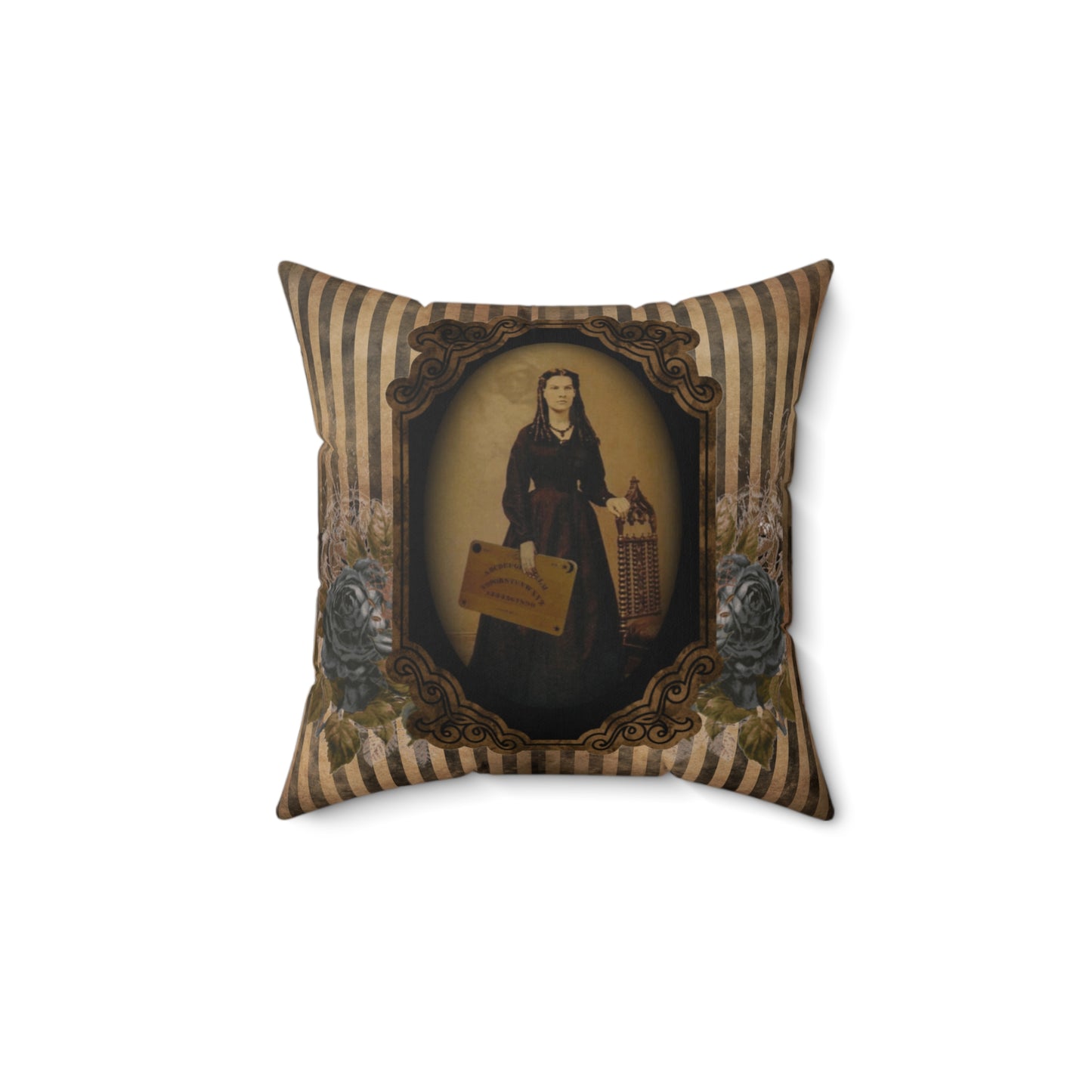 Gothic Victorian Haunted Lady Pillow
