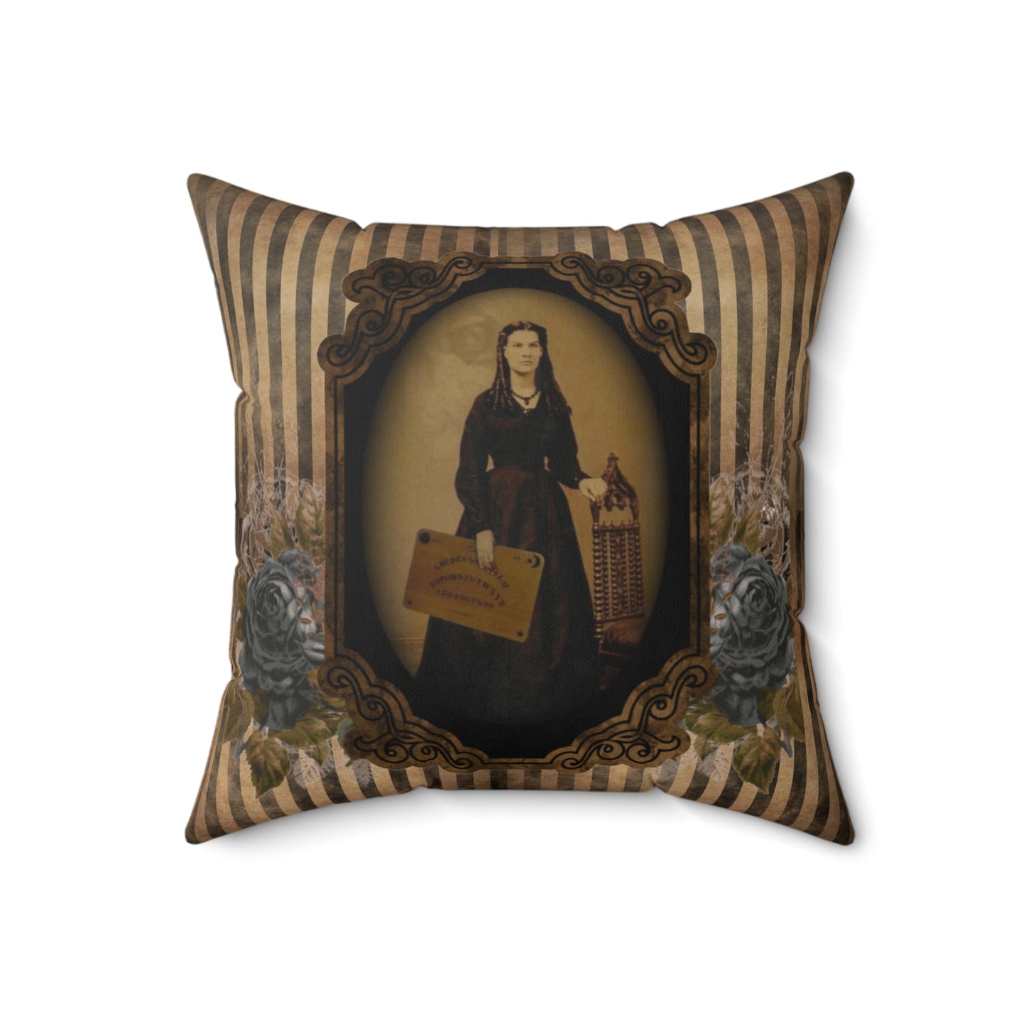 Gothic Victorian Haunted Lady Pillow