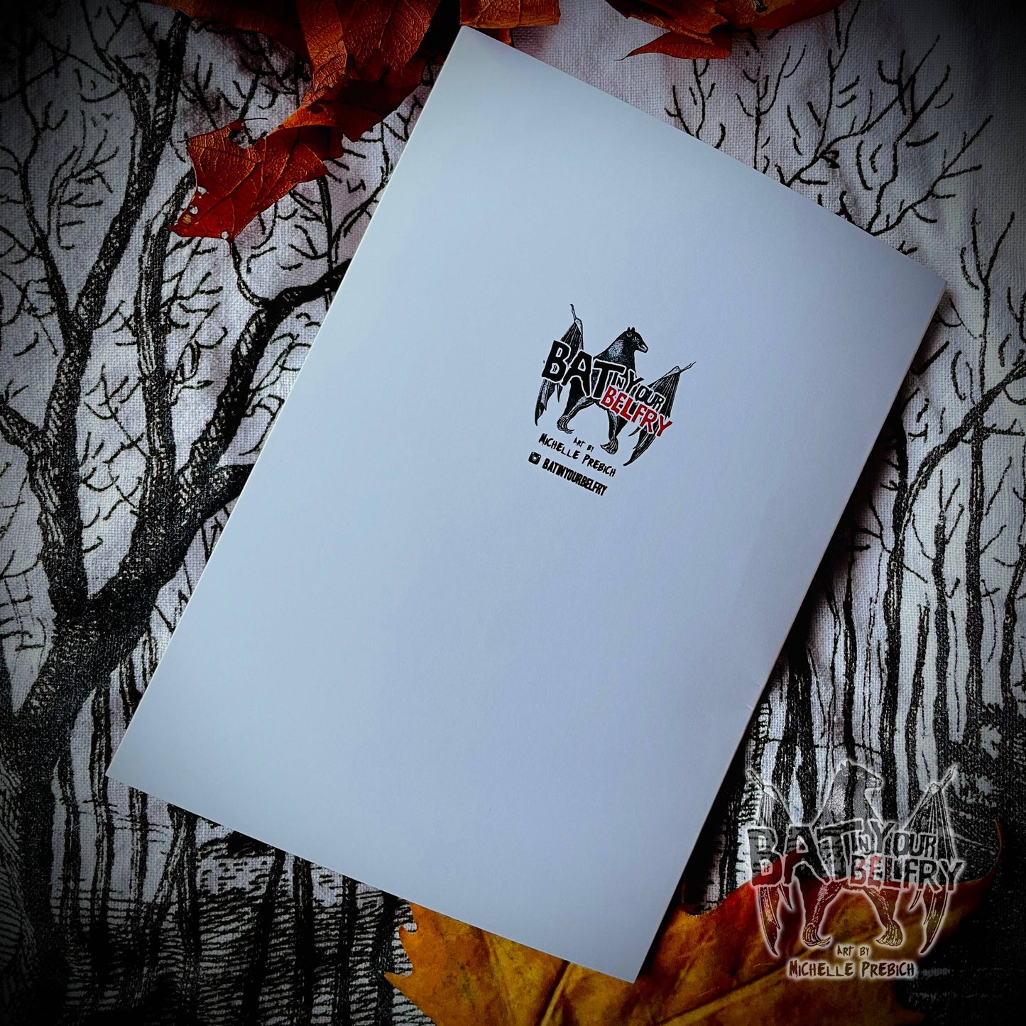 Portrait Mari Lwyd Christmas Card