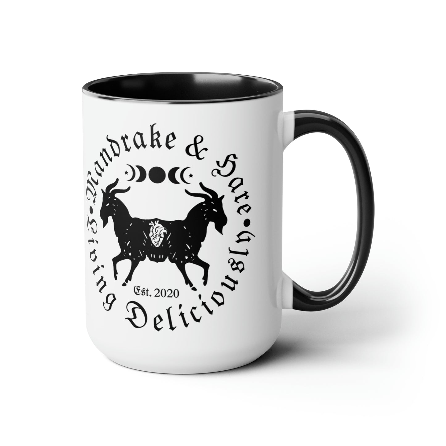Mandrake & Hare Two-Tone Mugs, 15oz