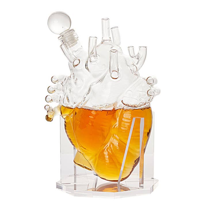 Heart Decanter Whiskey & Wine Decanter Set