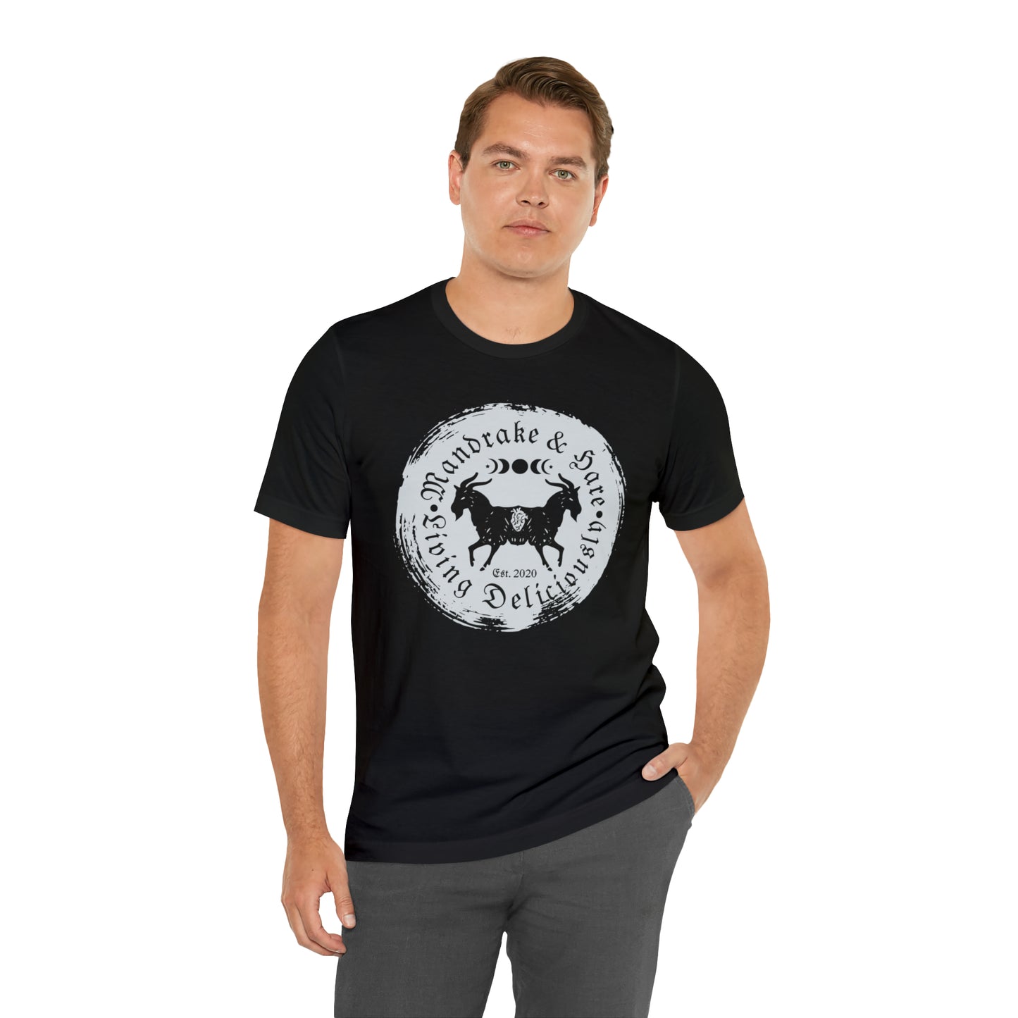 Mandrake & Hare Living Deliciously Logo T-Shirt