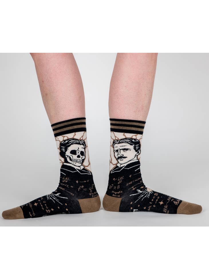 Nikola Tesla Crew Socks
