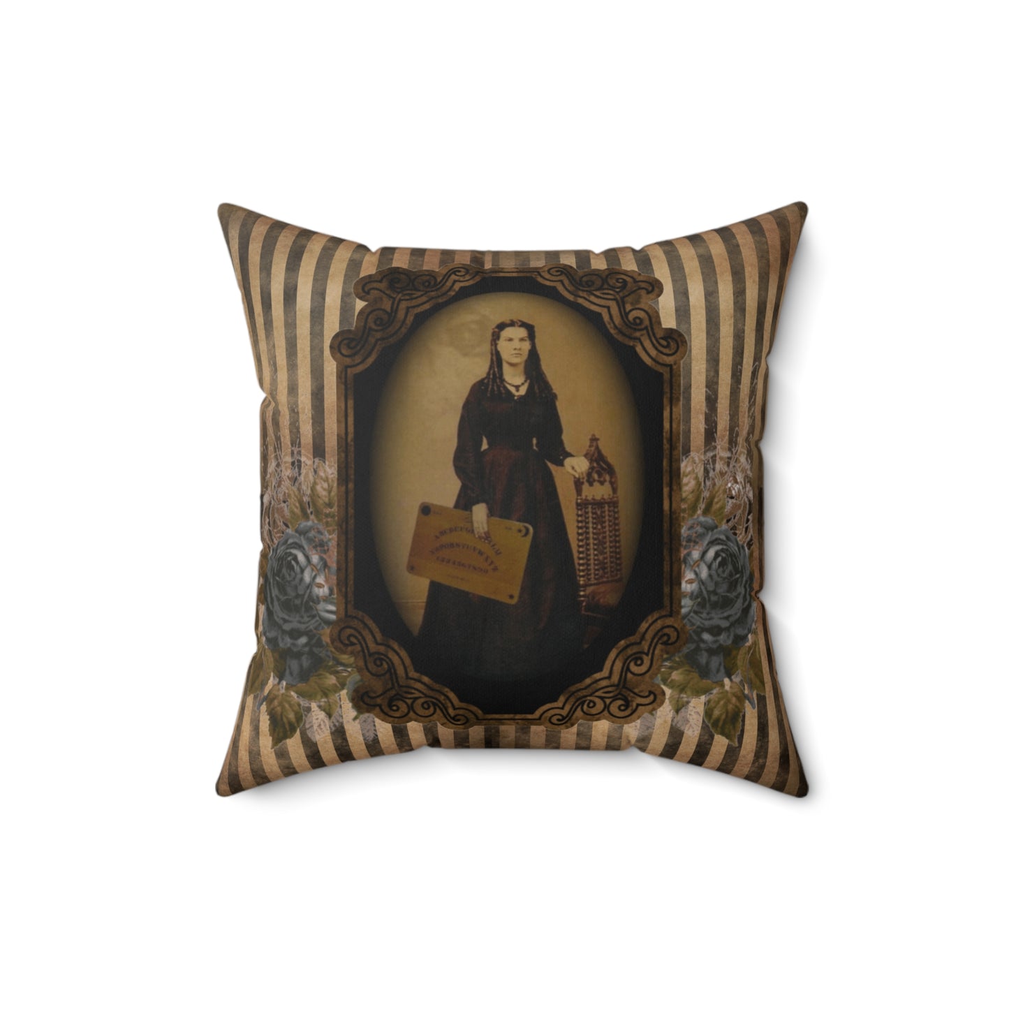 Gothic Victorian Haunted Lady Pillow