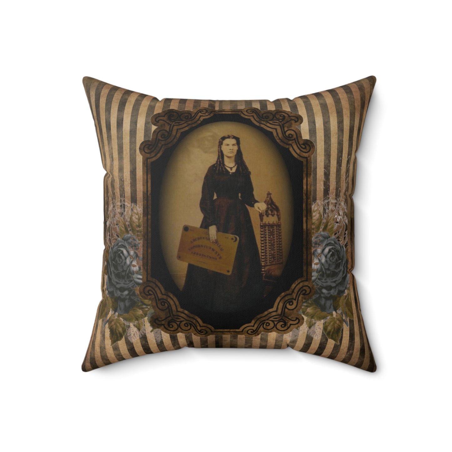 Gothic Victorian Haunted Lady Pillow