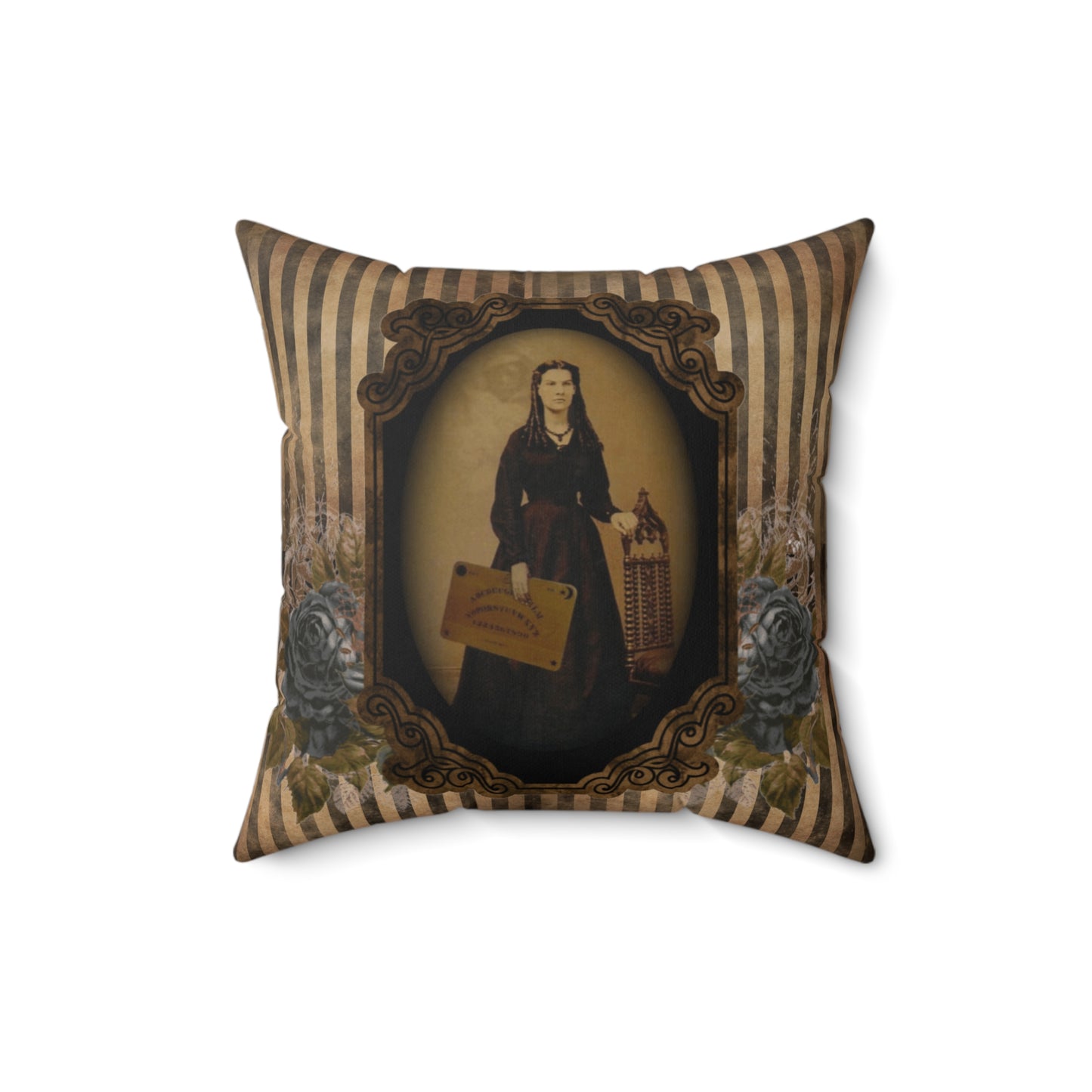 Gothic Victorian Haunted Lady Pillow