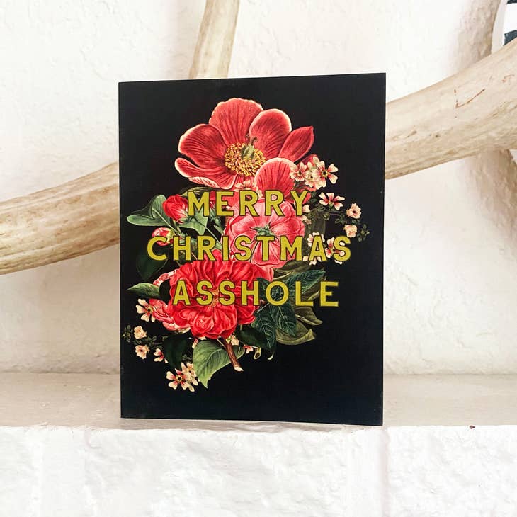 Merry Christmas Asshole Box Set of 10 Cards