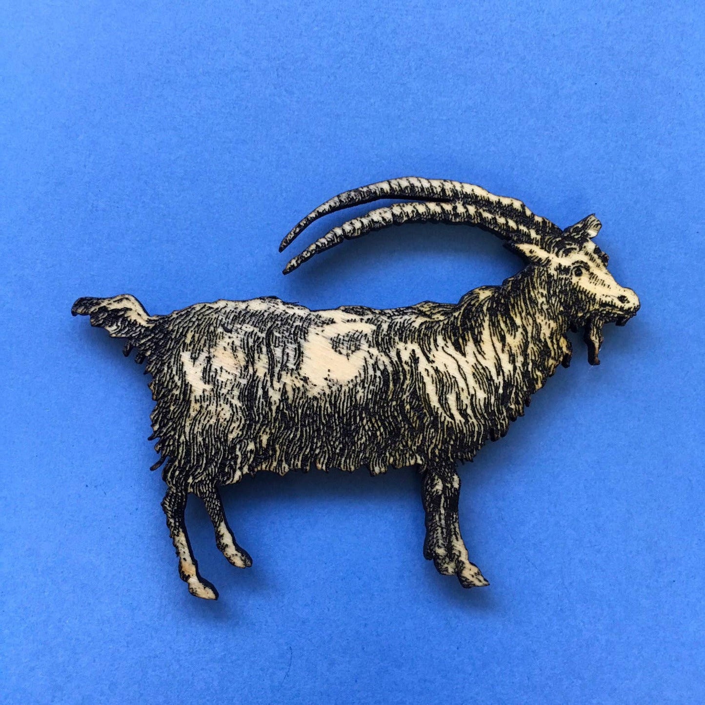 Goat Magnet - Laser Cut Wood Rustic Kitchen Decor - Animals