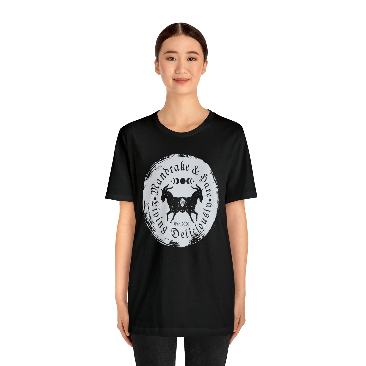 Mandrake & Hare Living Deliciously Logo T-Shirt