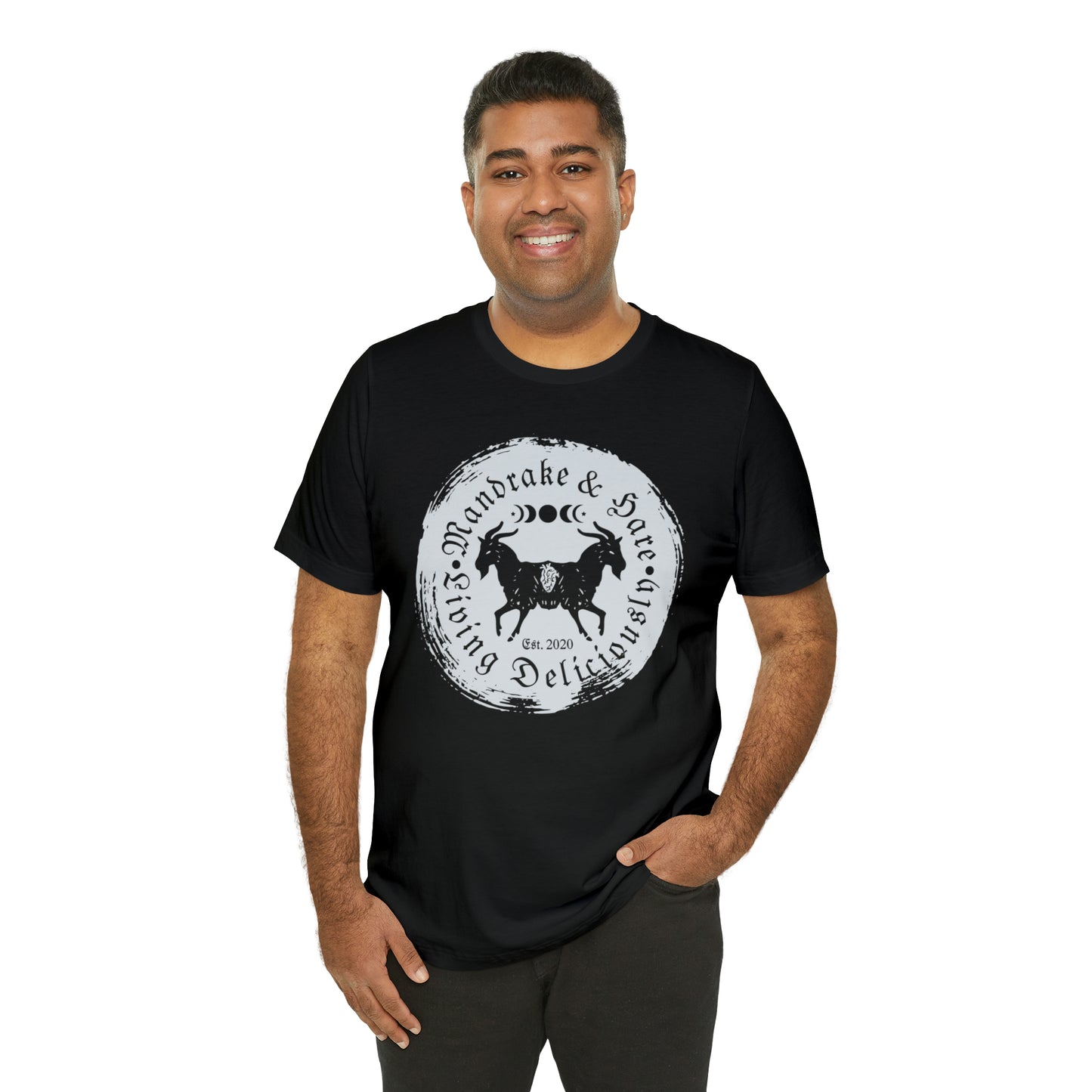 Mandrake & Hare Living Deliciously Logo T-Shirt