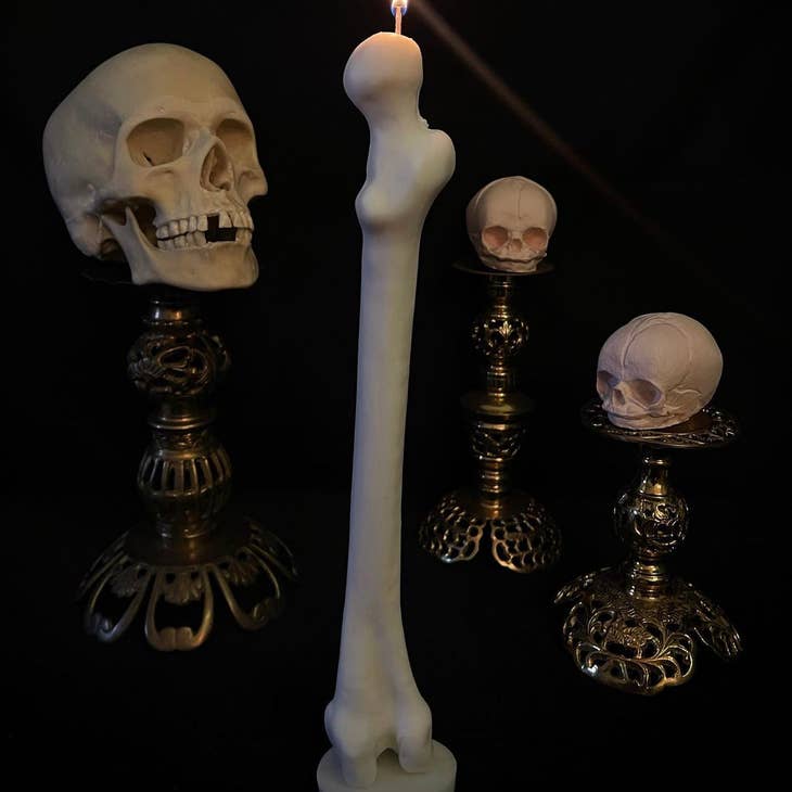 Standing Femur Candle