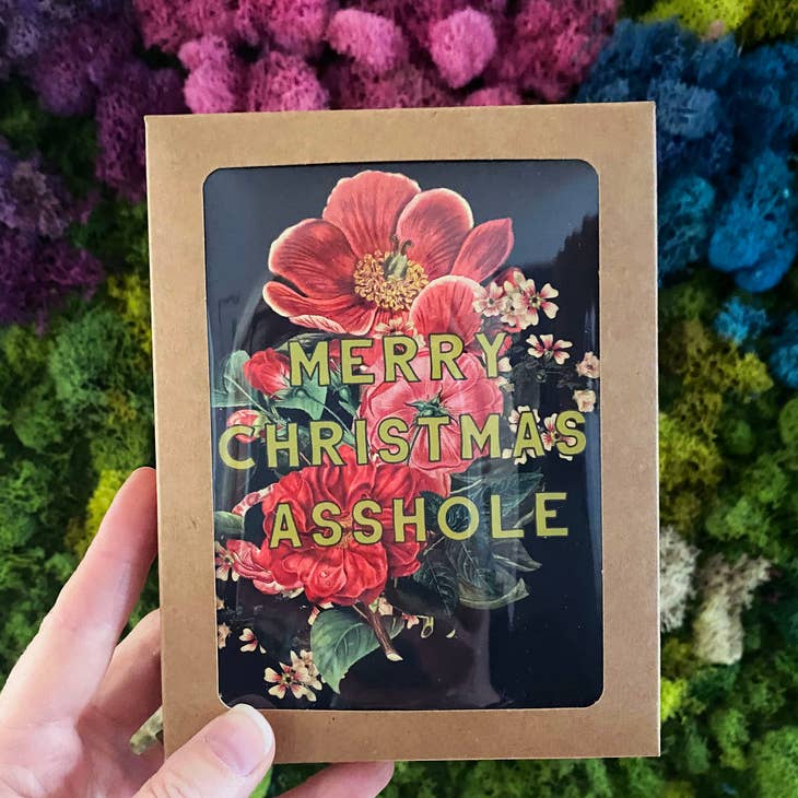 Merry Christmas Asshole Box Set of 10 Cards