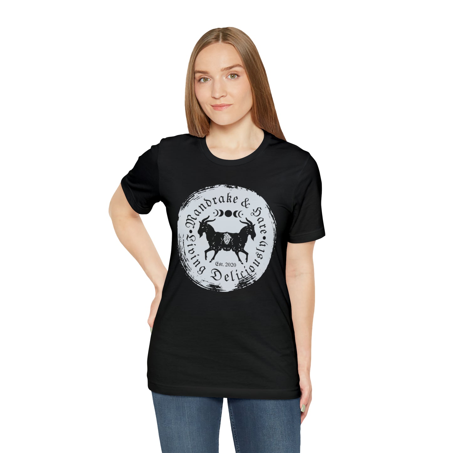 Mandrake & Hare Living Deliciously Logo T-Shirt