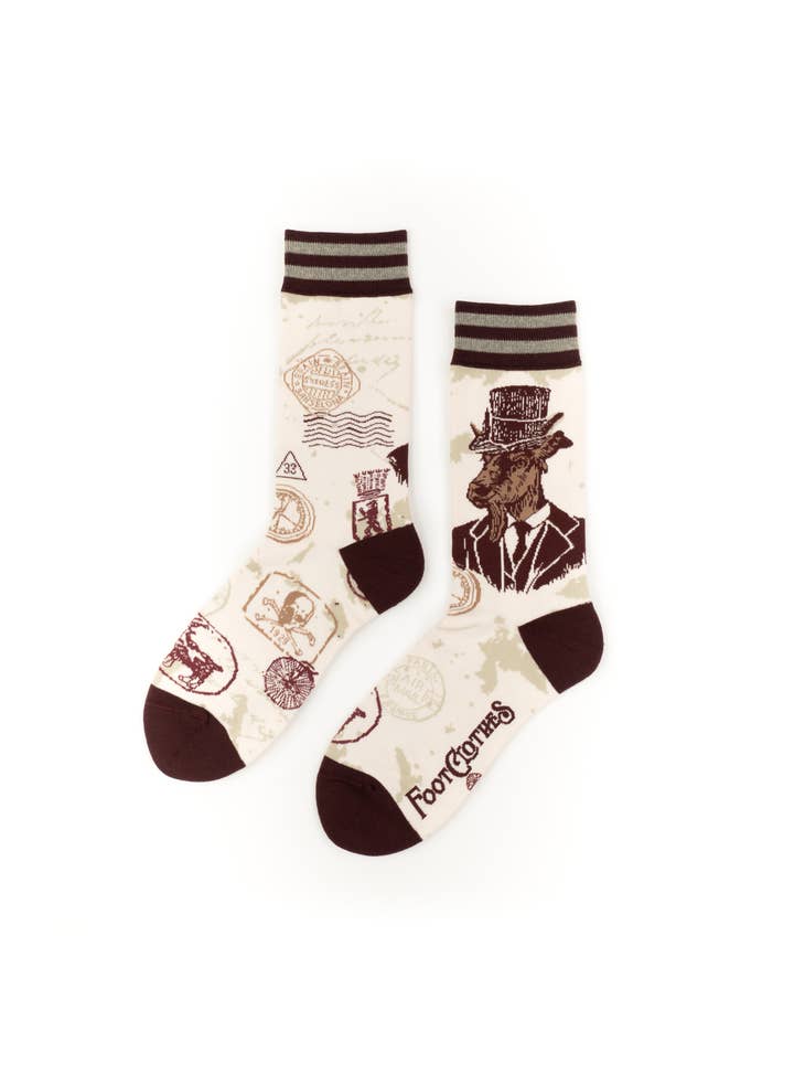 Dapper Goat Man Crew Socks
