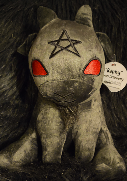 Pickety Pals - "Baphy" Charcoal - Witchy Baby Goat Plushie