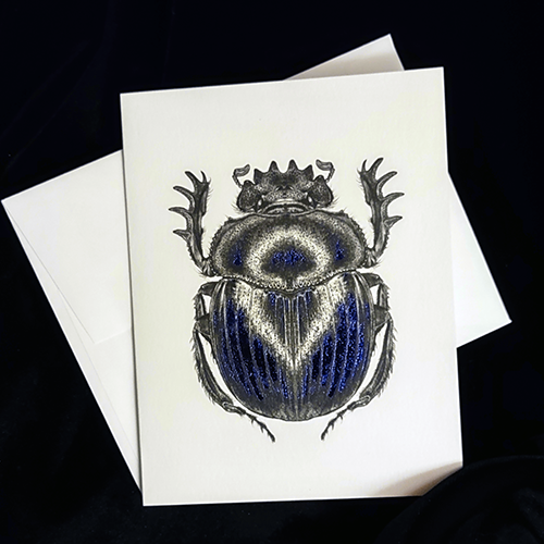 Sacred Scarab Greeting Card