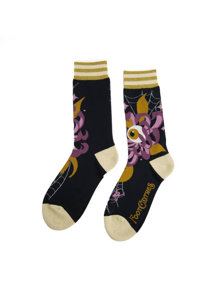 Arachnid's Bloom Crew Socks