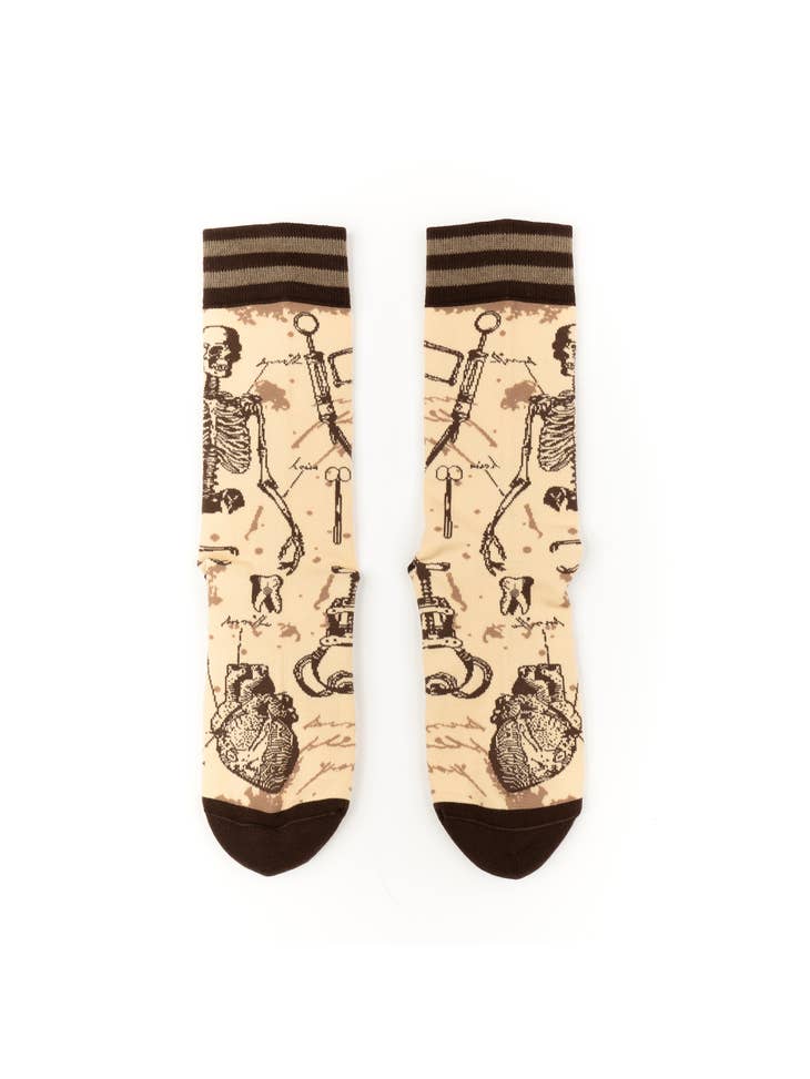 Antique Medical Crew Socks