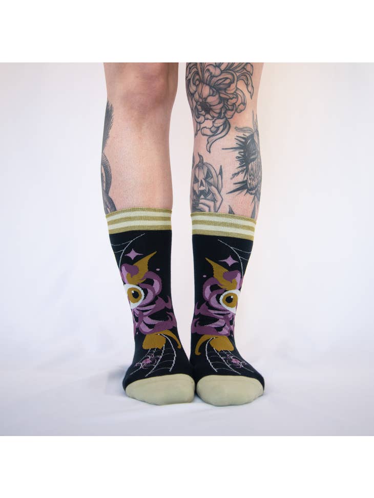 Arachnid's Bloom Crew Socks