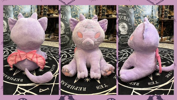 Pickety Pals - "Lucipurr" - Demonic Kitten Plushie: Lavender