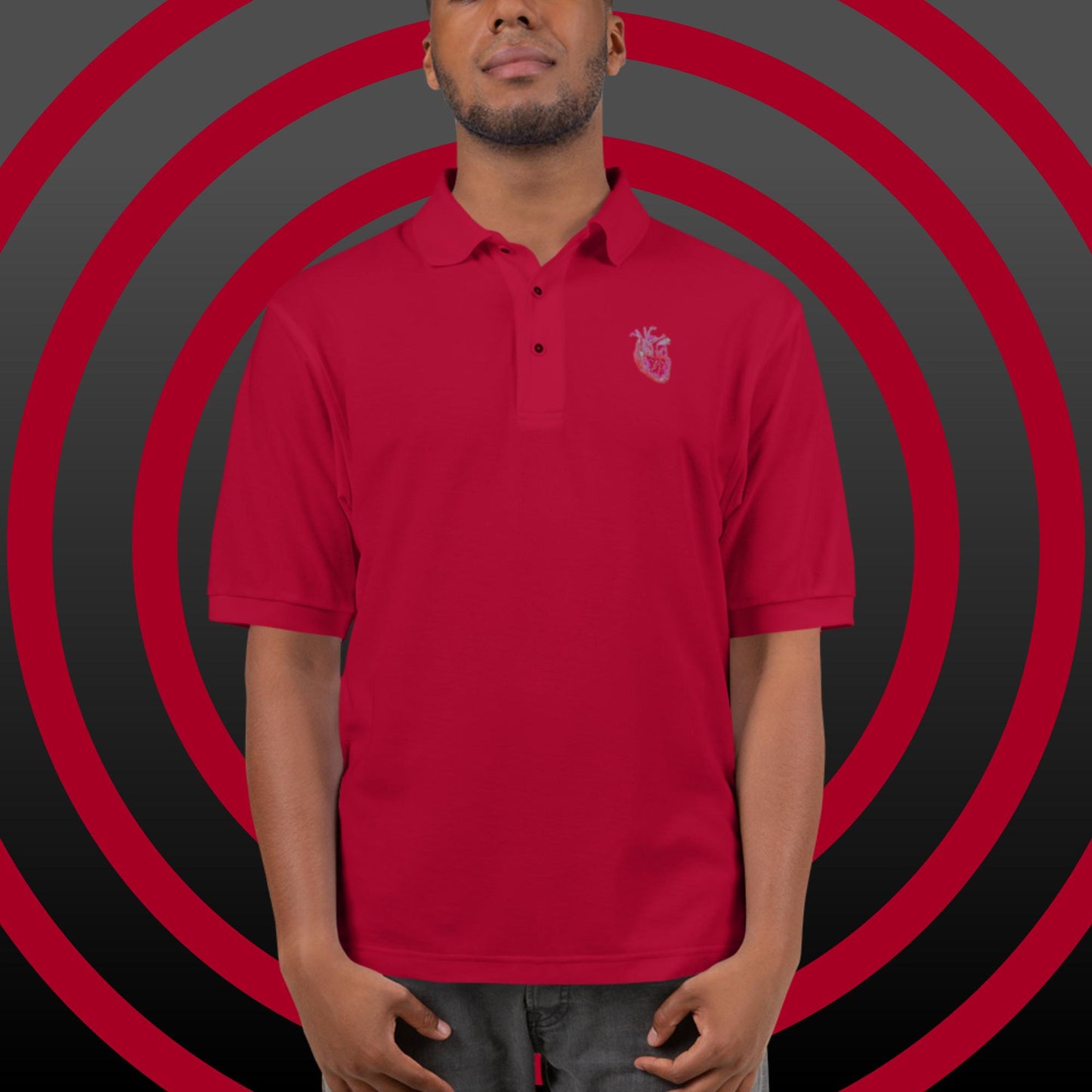 Anatomical Heart Polo Shirt