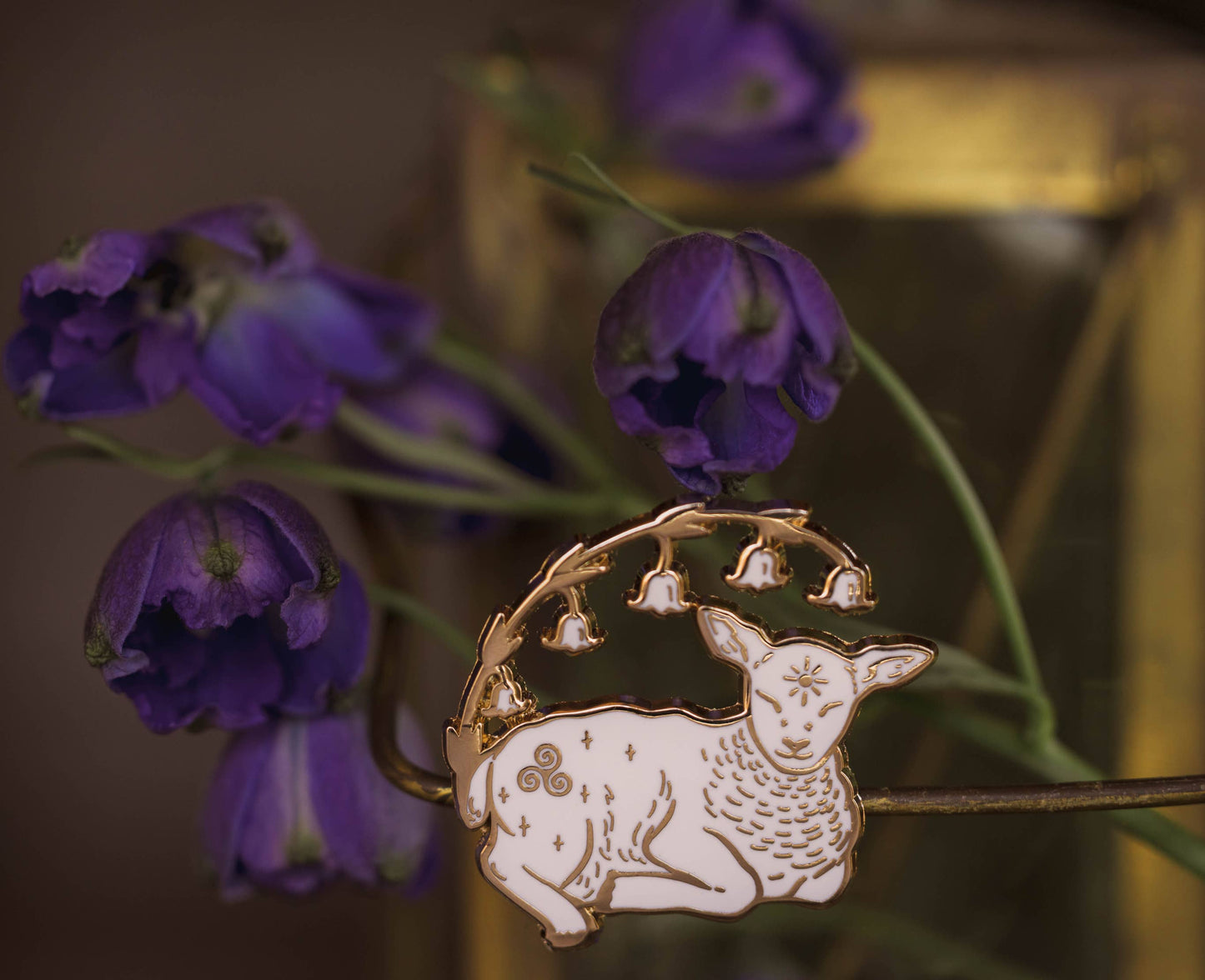Brigid's Lamb - Enamel Pin