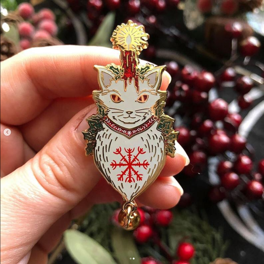 Yule Cat - Icelandic Folklore - White