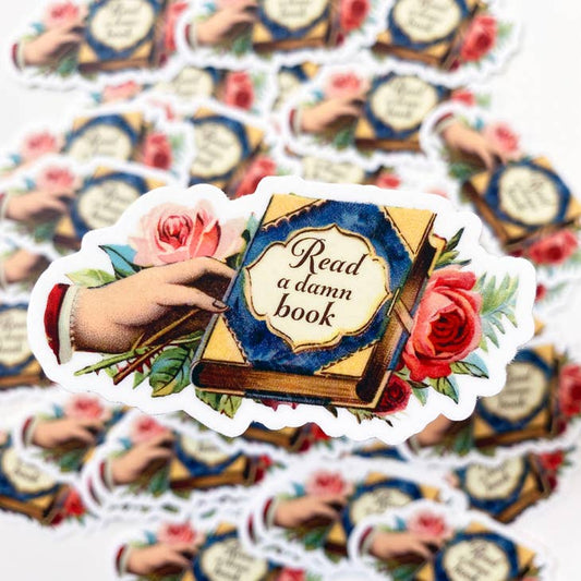 Read A Damn Book Sticker
