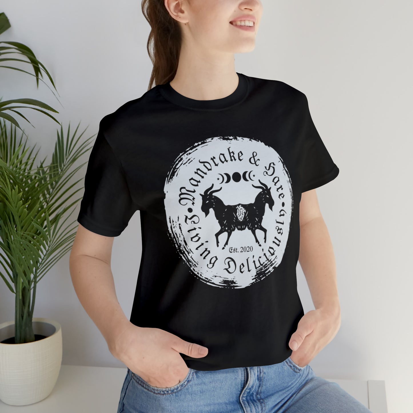 Mandrake & Hare Living Deliciously Logo T-Shirt