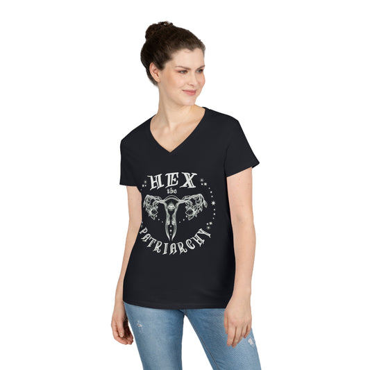 Hex the Patriachry Ladies' V-Neck T-Shirt