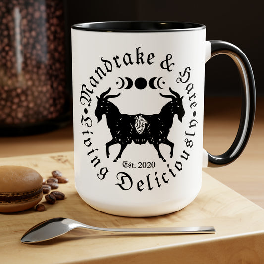 Mandrake & Hare Two-Tone Mugs, 15oz