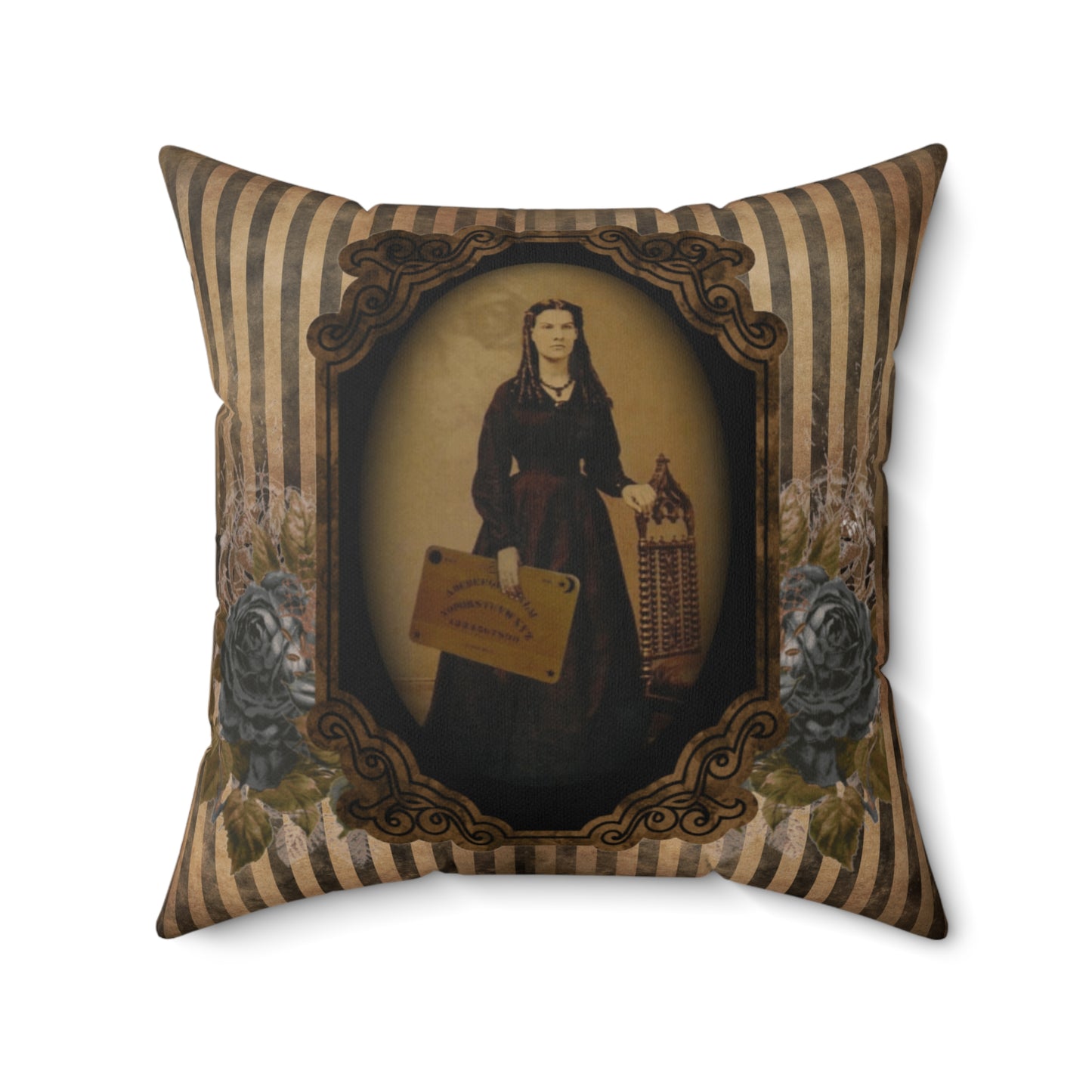 Gothic Victorian Haunted Lady Pillow