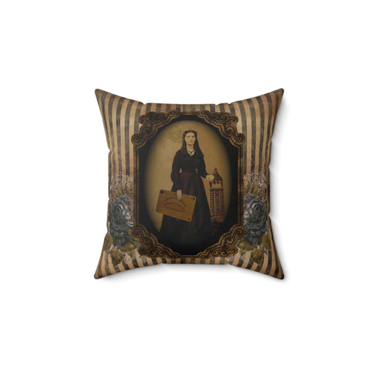 Gothic Victorian Haunted Lady Pillow