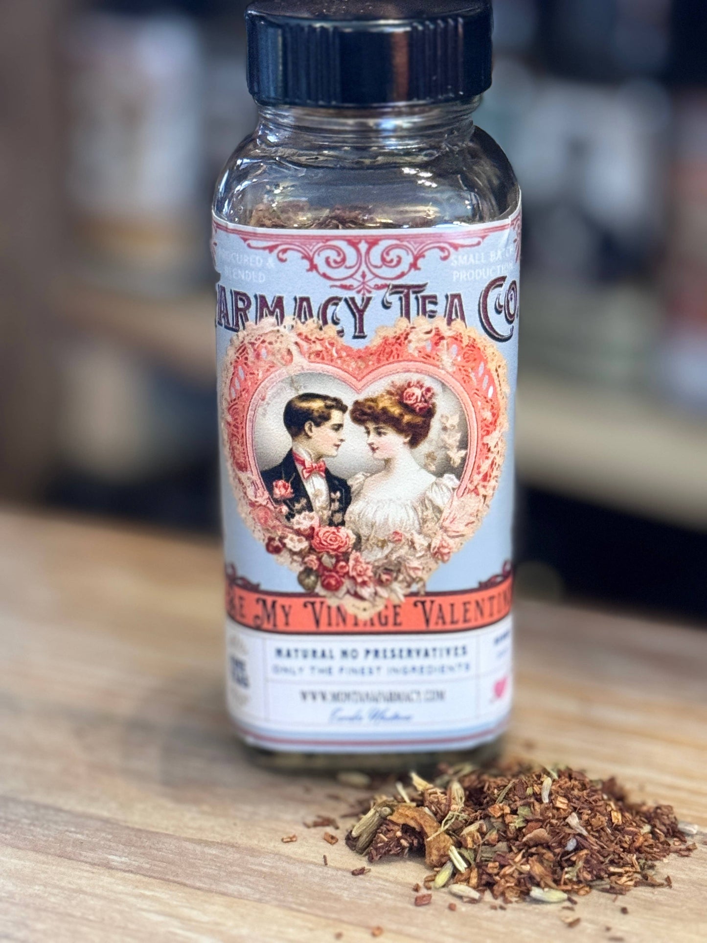 Be My Valentine Hearts Vintage Victorian Herbal Tea blend