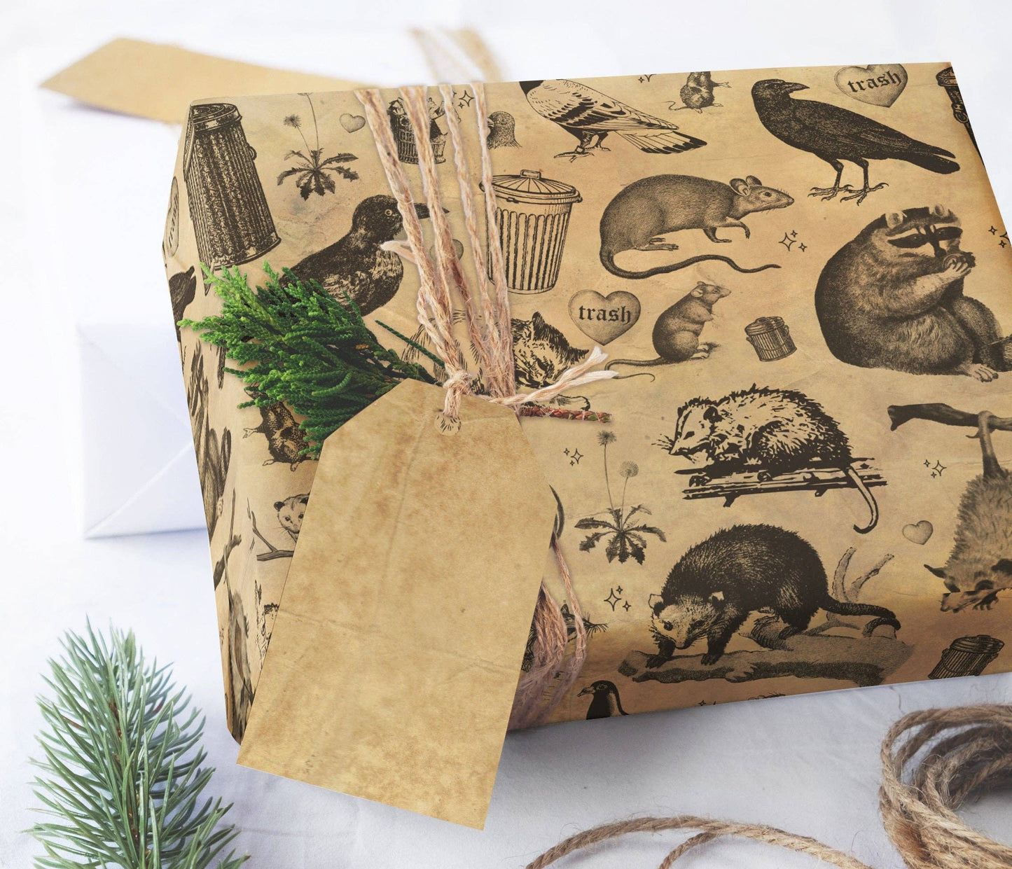 Vintage Wrapping Paper - Flat Pack Gift Wrap