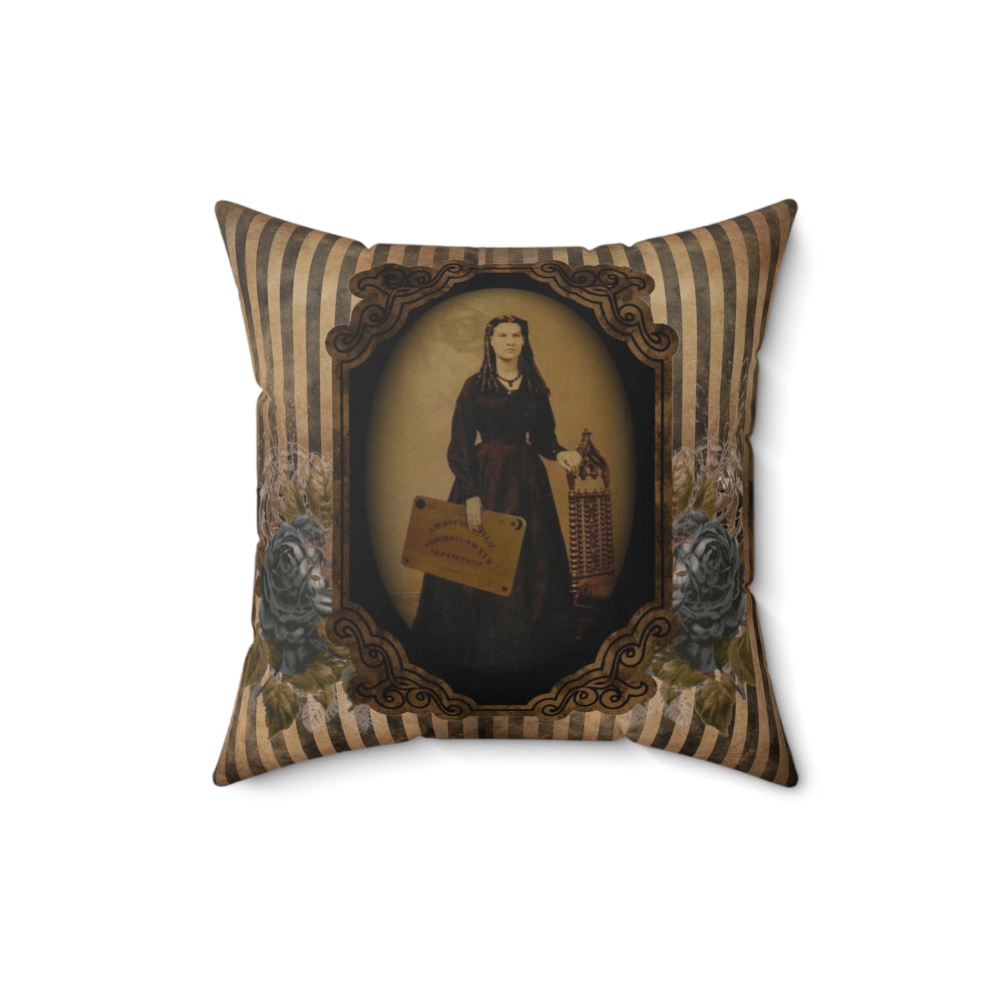 Gothic Victorian Haunted Lady Pillow