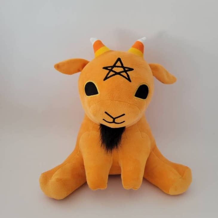 Pickety Pals - "Baphy"  Pumpkin - Witchy Baby Goat Plushie