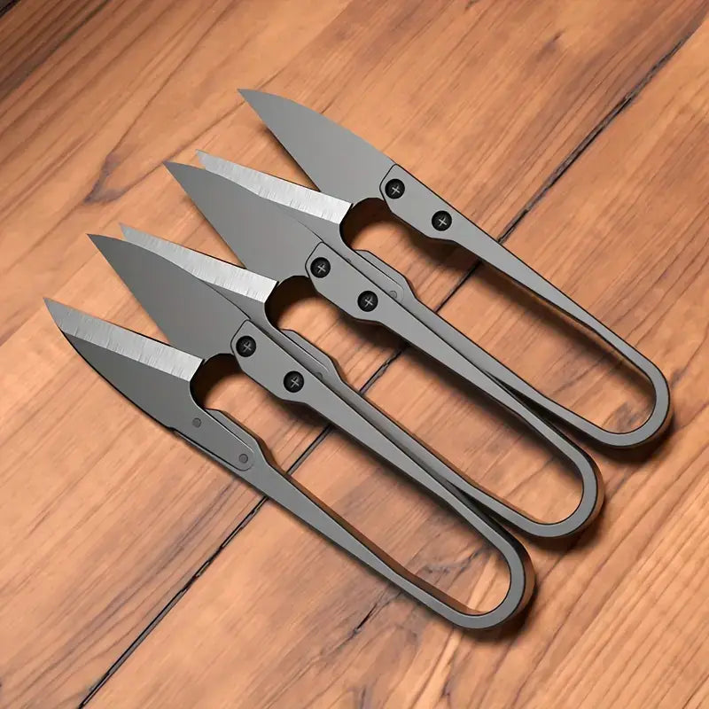 Stainless Steel U-shaped Scissors, Minimalist Black Scissors: 5 Scissors