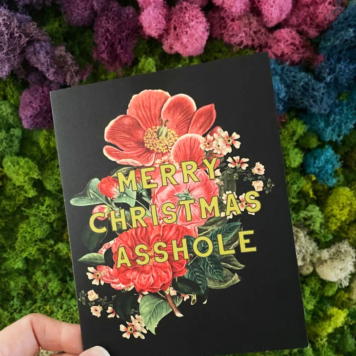 Merry Christmas Asshole Funny Holiday Card