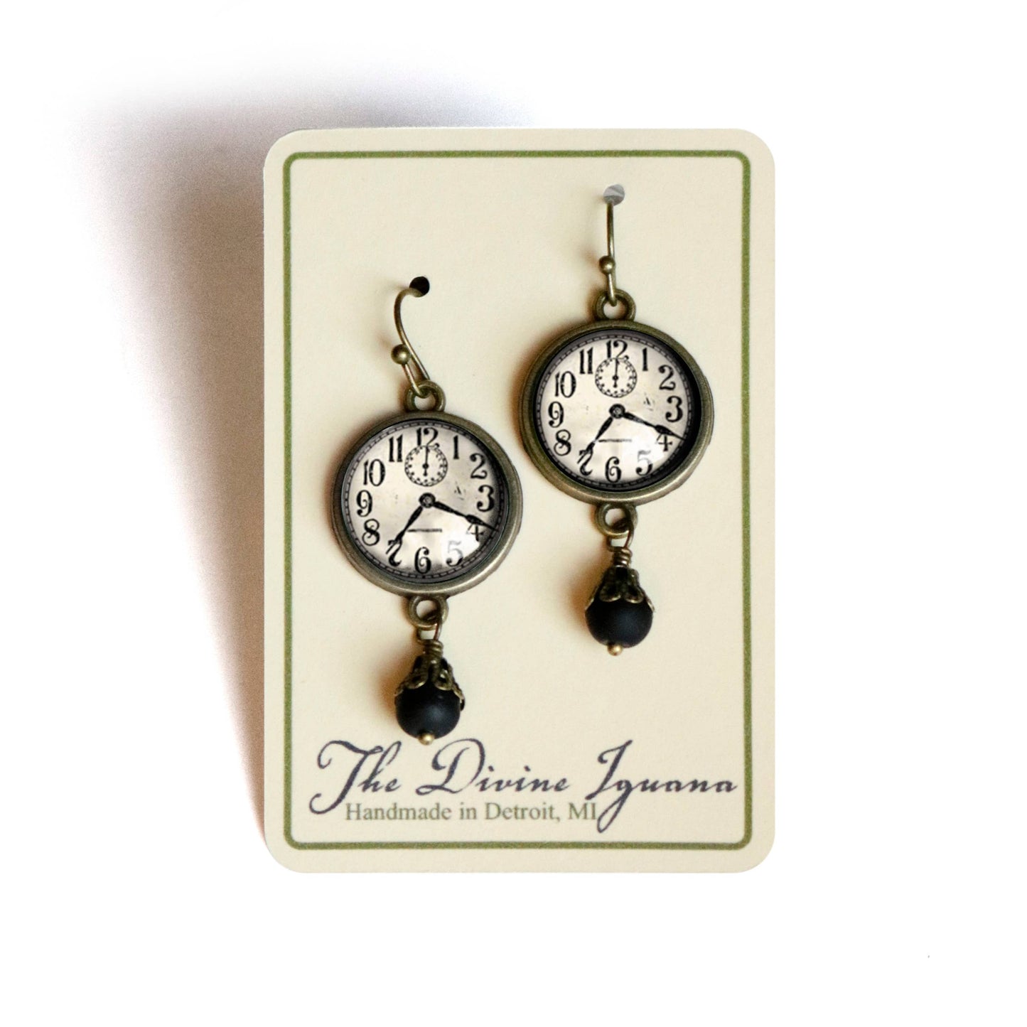 Edwardian Clock Steampunk Earrings