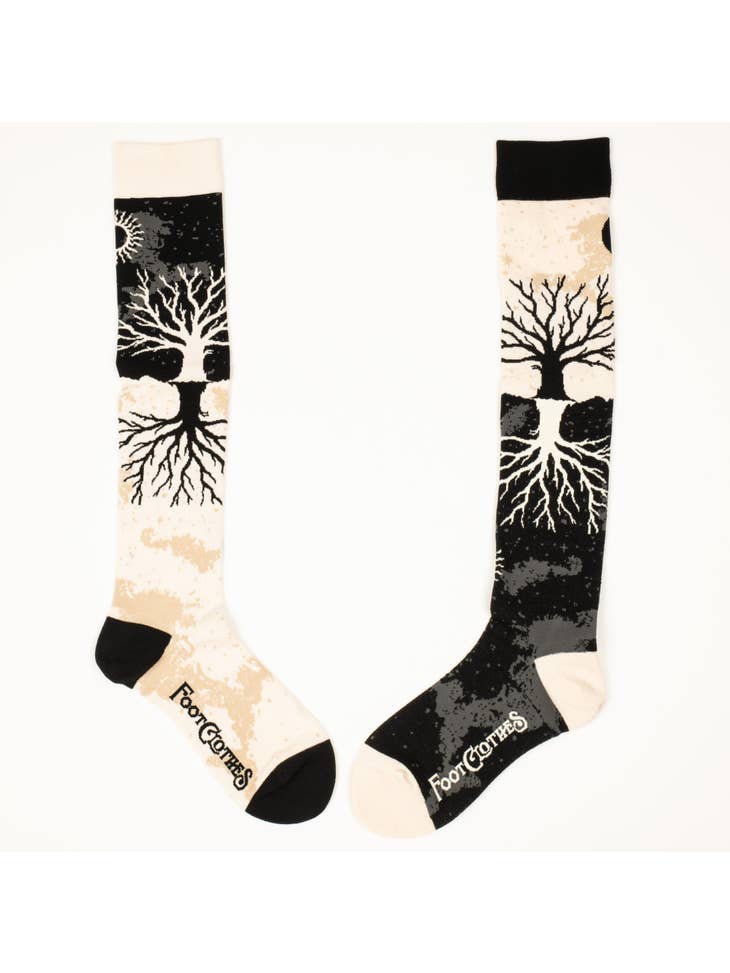 As Above So Below Tree Knee High Socks