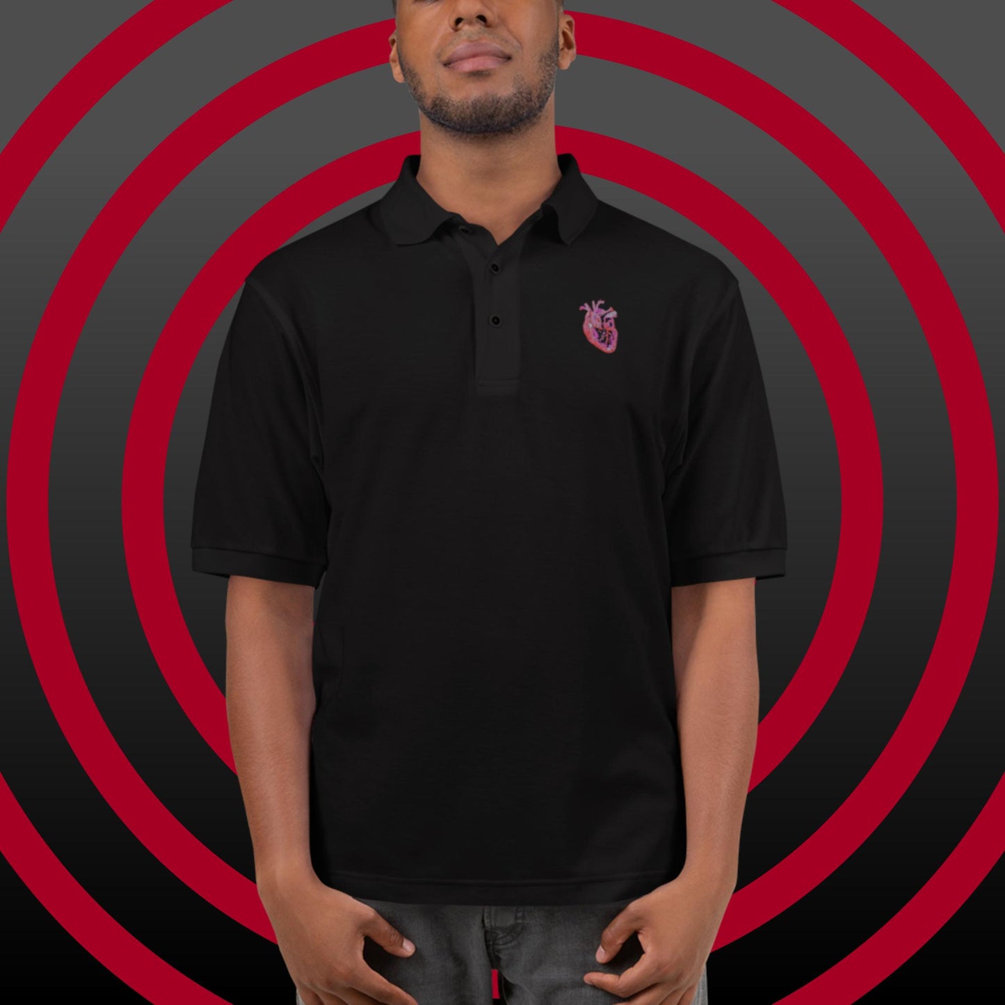 Anatomical Heart Polo Shirt