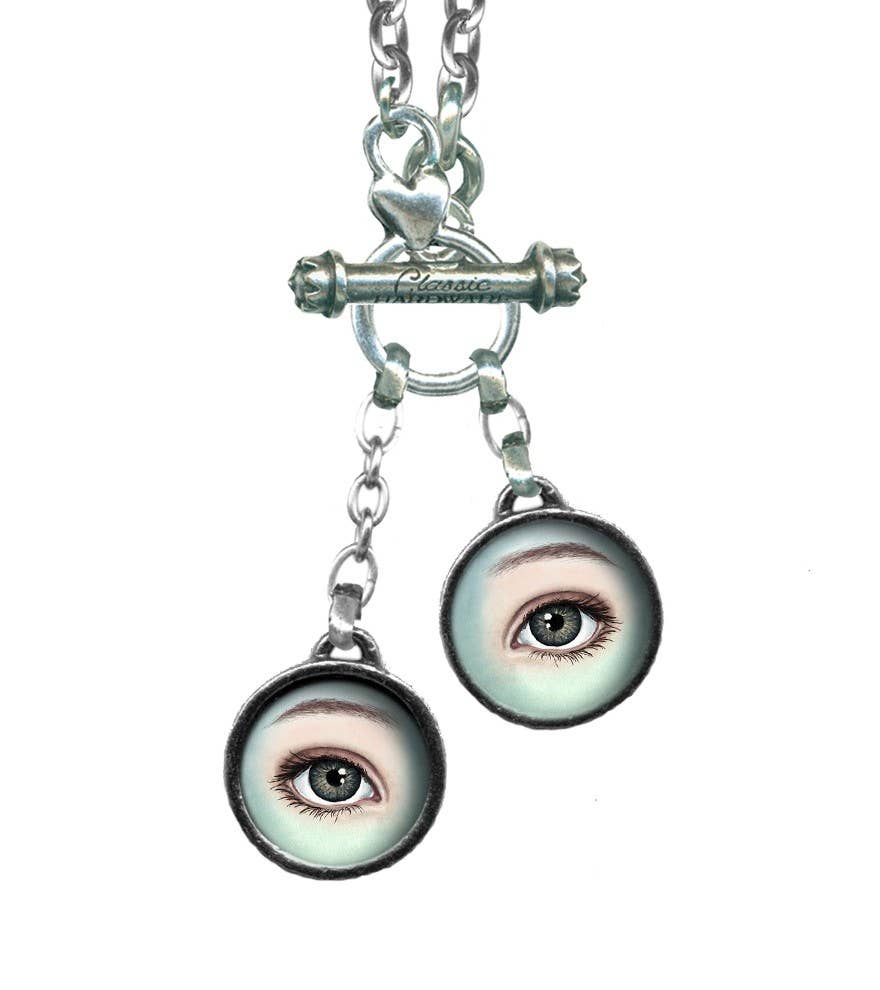 Left and Right Eye Toggle Necklace