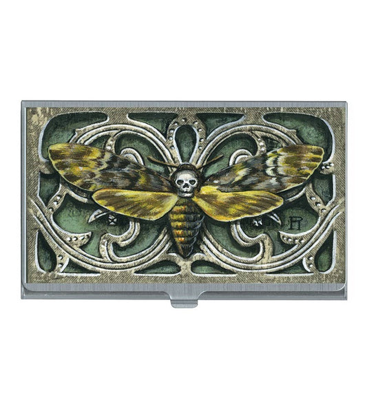 Kipling's Death's Head Moth Business Card Case