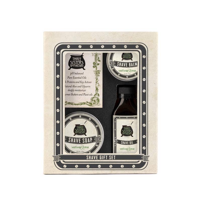 Boxed Gift Set Shave Essentials Vetiver & Lime