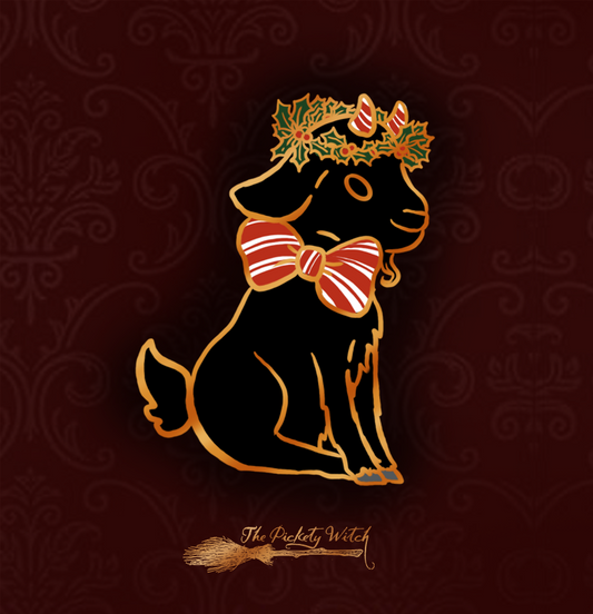 Holly the Christmas Goat - Enamel Pin