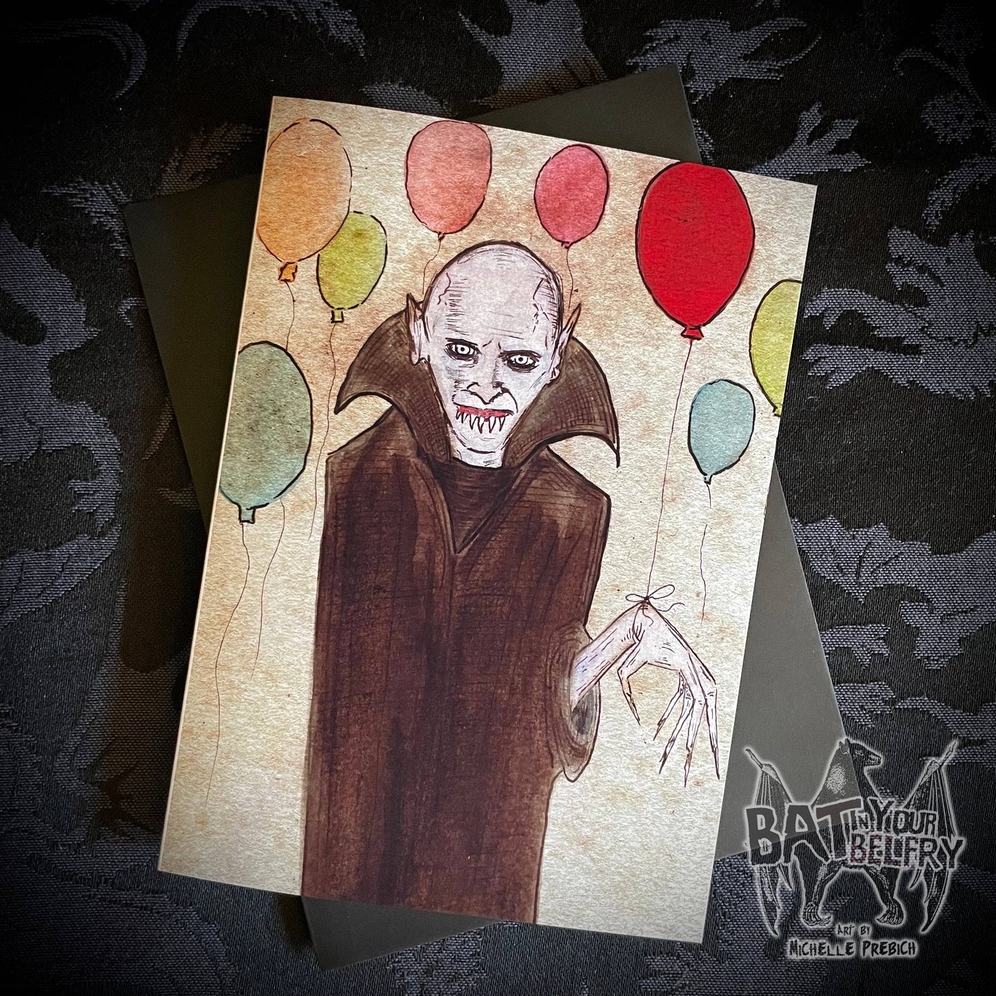 Vampire Birthday Greeting Card