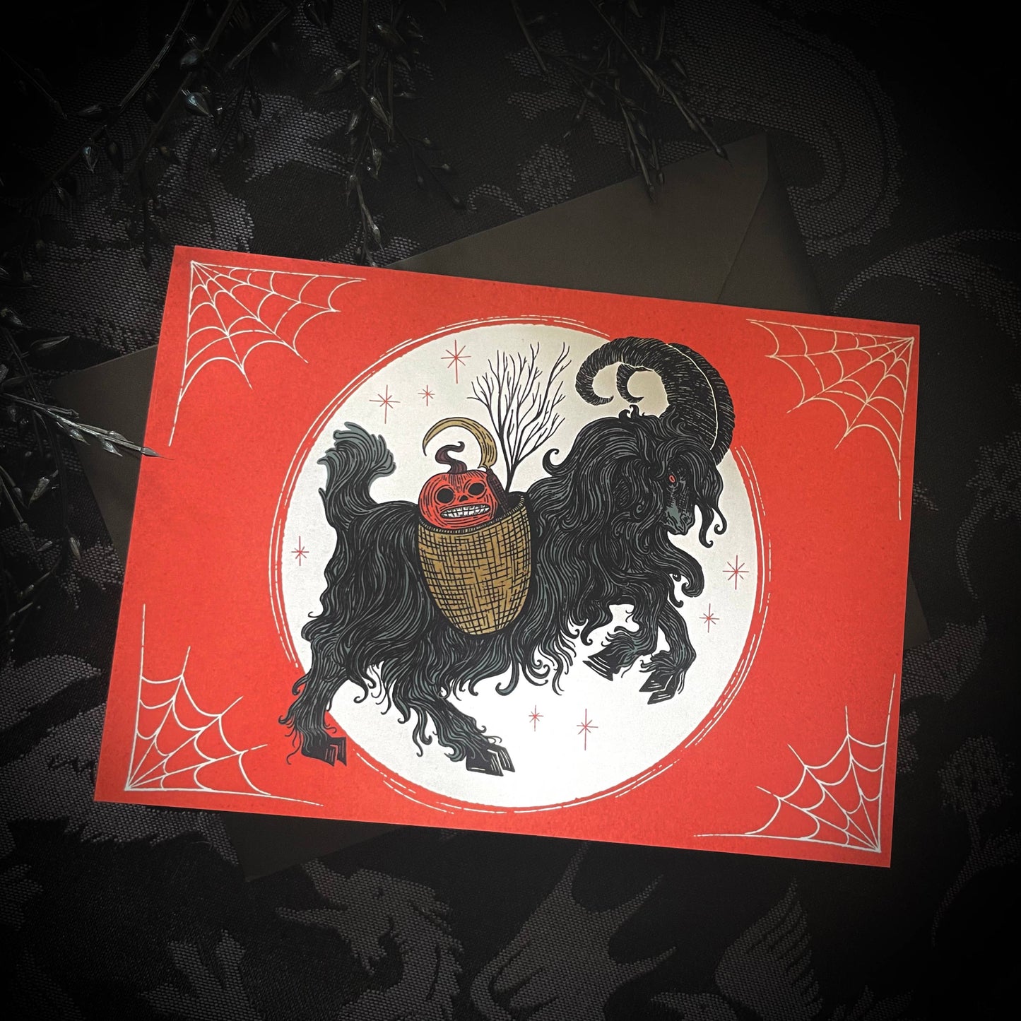 Halloween Goat Greeting Card